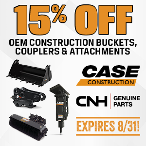 15% OFF OEM CONSTRUCTION BUCKETS, COUPLERS, & ATTACHMENTS