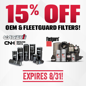 15% OFF OEM & FLEETGUARD FILTERS