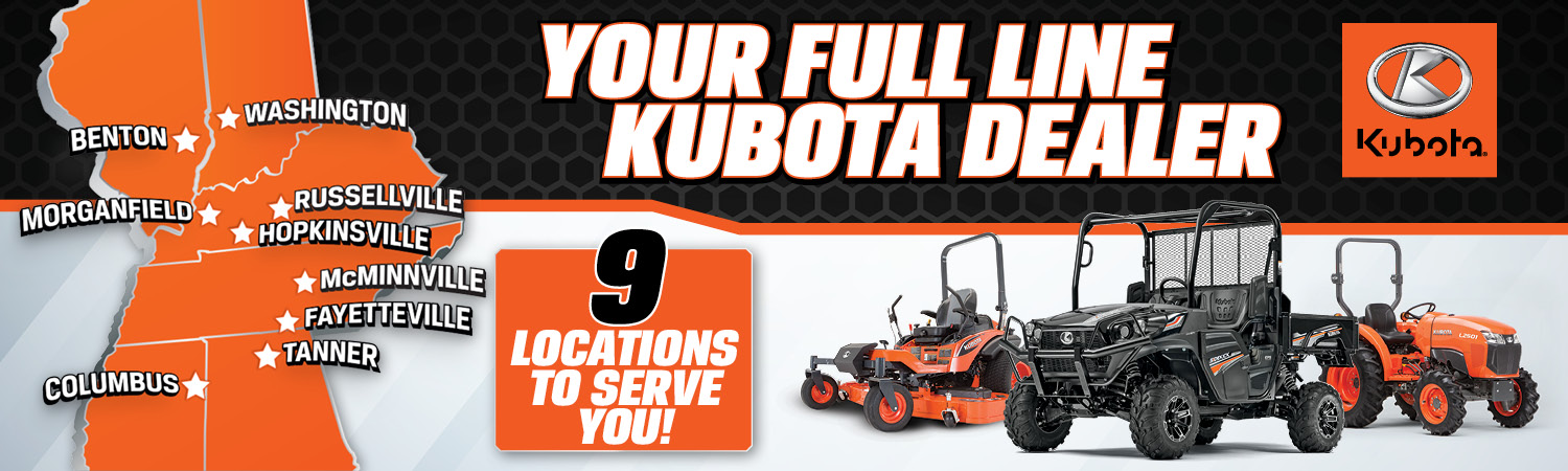 H&R AGRI-POWER IS YOUR FULL LINE KUBOTA DEALER - WITH 9 LOCATIONS TO SERVE YOU!