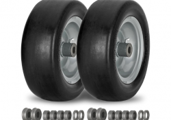 11x4.00-5" Flat Free Lawn Mower Tire on Wheel for sale