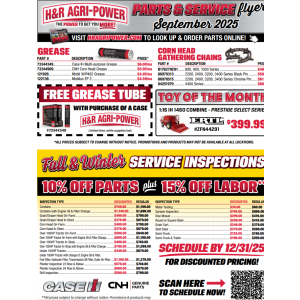 SEPTEMBER PARTS & SERVICE FLYER