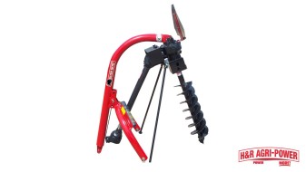 bush hog post hole digger auger attachment