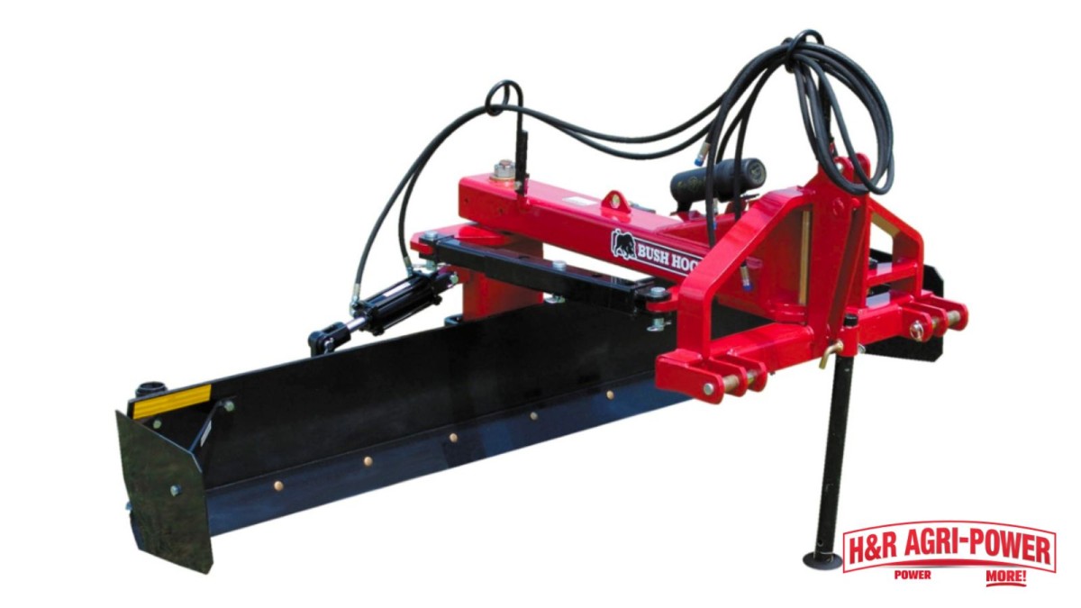 bush hog rear blade hydraulic grading attachment