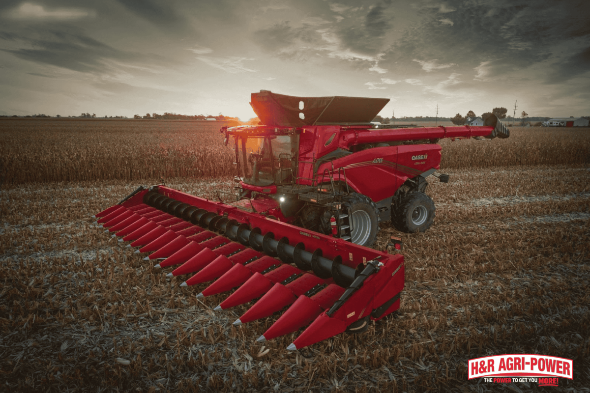 case ih combine indiana field performance harvest