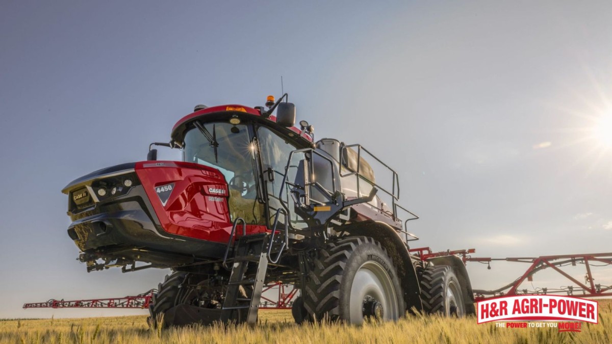 case ih patriot sprayer crop field