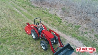case ih tractor rotary cutter field edge