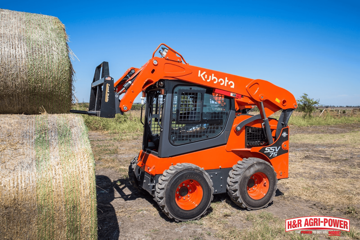 kubota skid steer hay handling mixed soil alabama