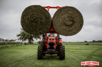 kubota tractor hydraulics heavy lift hay bales