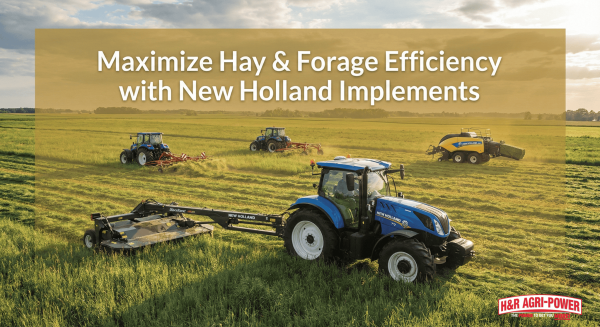 new holland hay forage implements field action