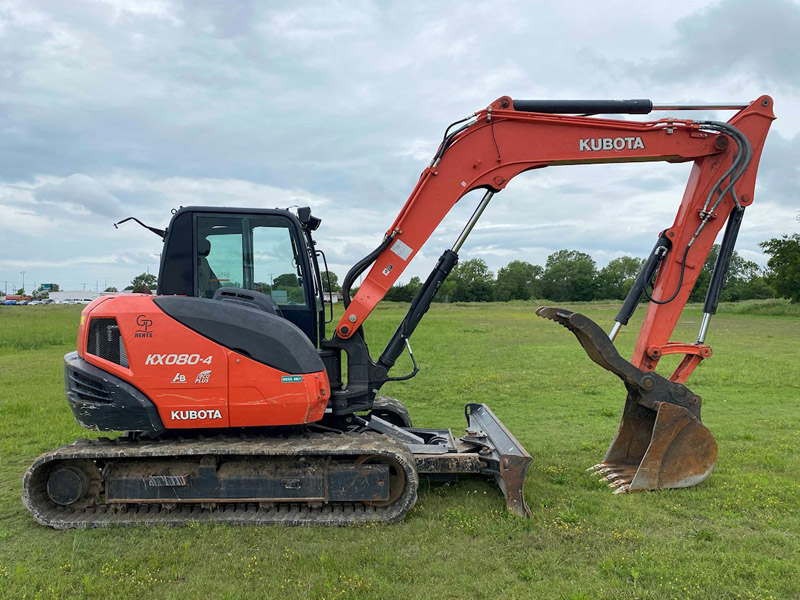 Kubota KX080-4SR3A for rent
