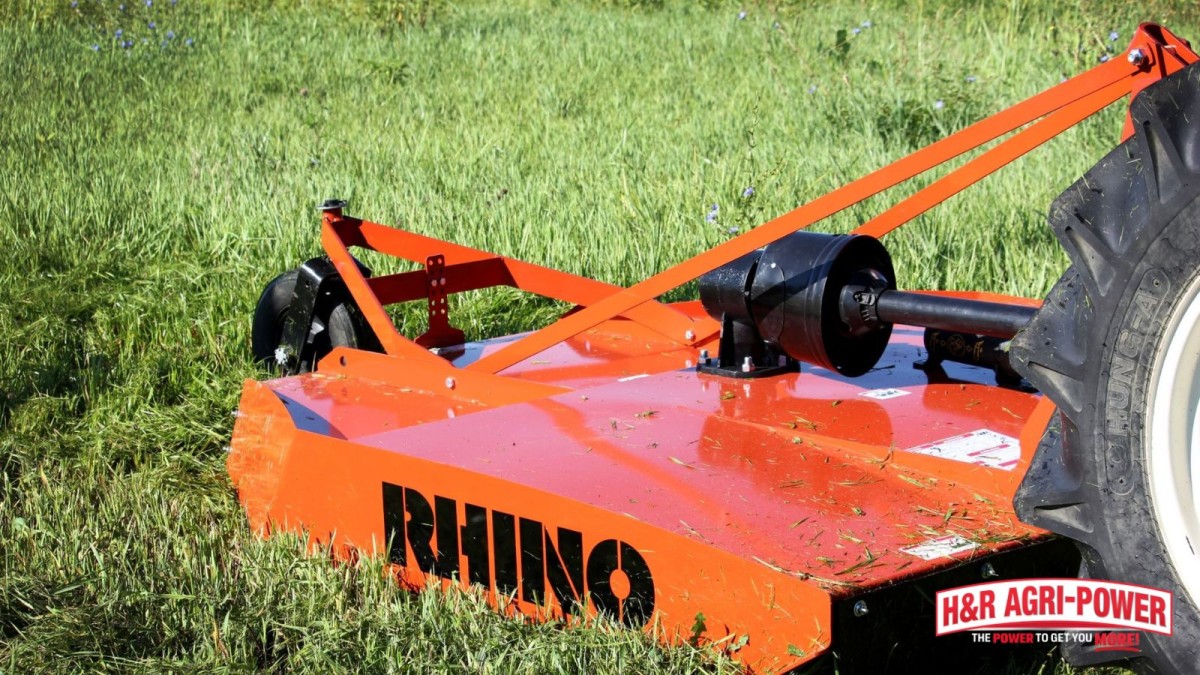 rhino rotary cutter thick field grass